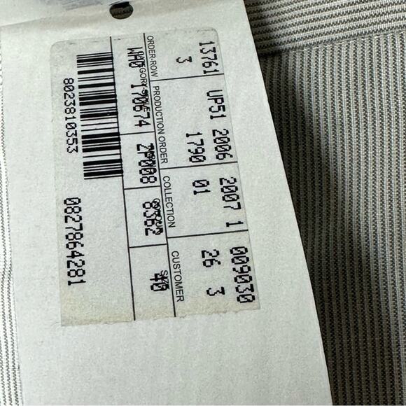 GUCCI 2006 Light Gray Wool & Silk Blend Wide Leg Pants NWT in Size 4 - Picture 4 of 9